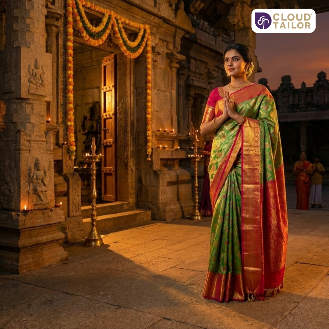 Silk Sarees for Festive Wear: Elevate Your Traditional Look in | CloudTailor