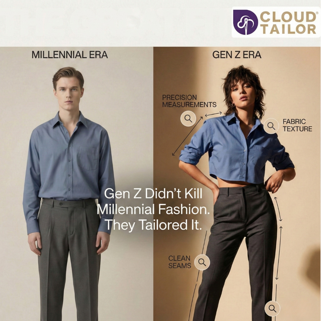 The Great Fit Flip: How Gen Z is Reimagining Millennial Classics Through a Custom Tailor in  | CloudTailor