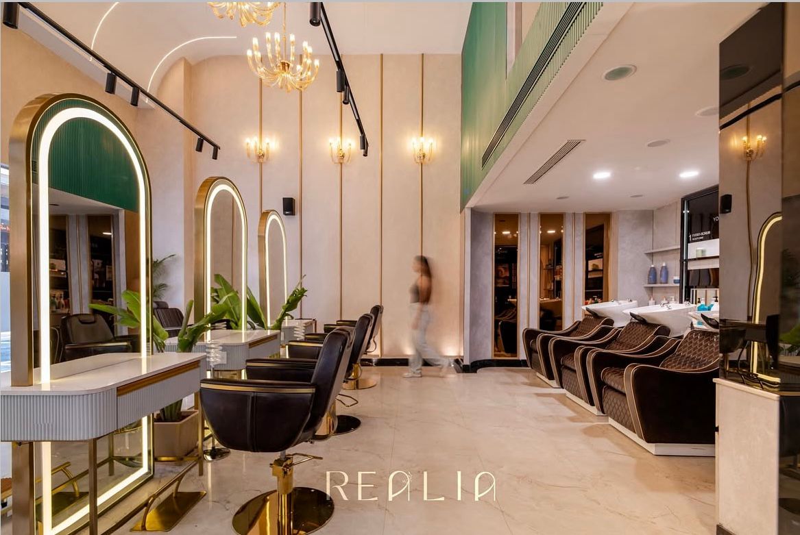 Modern luxury salon interior