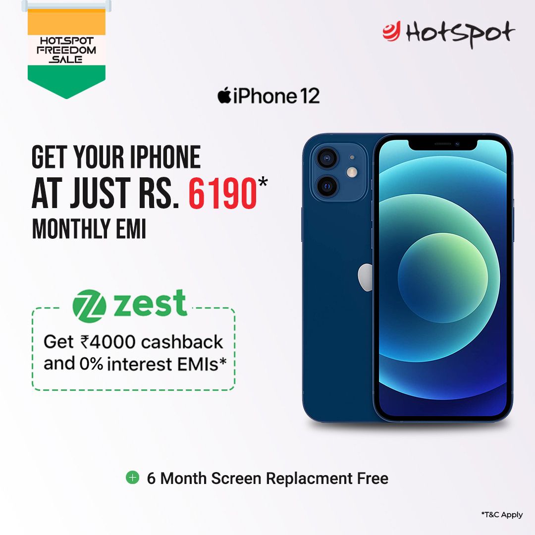 Hotspot Freedom Sale on iPhone 12