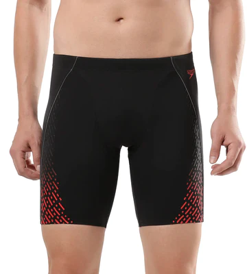 Mens Endurance Eco End+ Mid Jammer Black & Fed Red